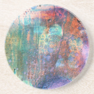 Dessous De Verre En Grès Abstrait