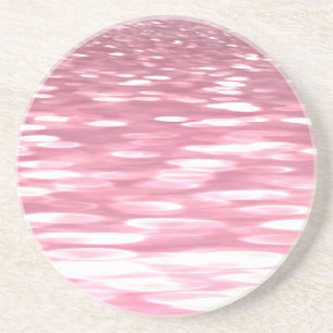 Dessous De Verre En Grès Abstrait #3 : Brillant rose