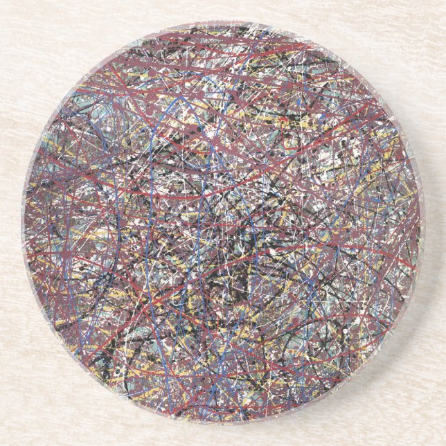 Dessous De Verre En Grès Abstrait et absorbant (Devant)