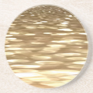 Dessous De Verre En Grès Abstrait n° 3 : Mélangeur d'or