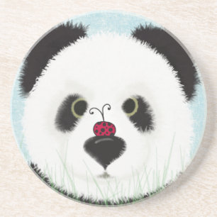 Dessous De Verre En Grès Adorable Ours De Panda
