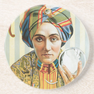 Dessous De Verre En Grès Affiche vintage 1915 de magicien d'Alexandre