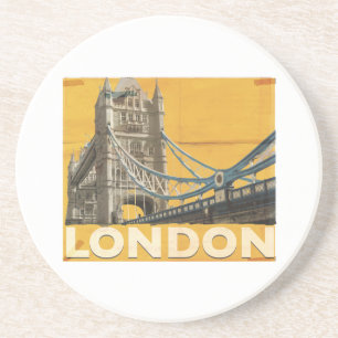Dessous De Verre En Grès Affiche vintage de Londres