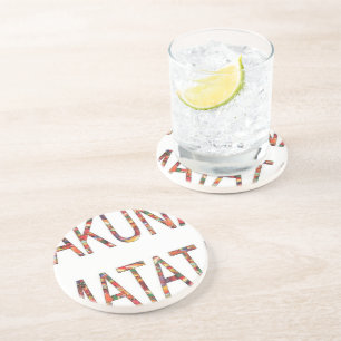 Dessous De Verre En Grès African Vintage Colors Hakuna Matata.jpg