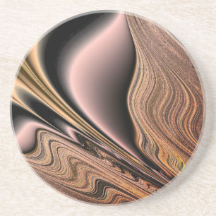 Dessous De Verre En Grès Agate cuivre