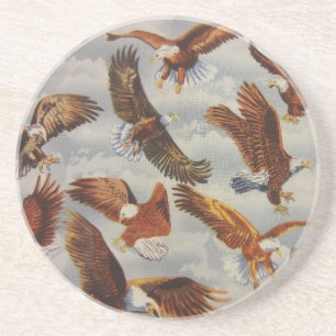 Dessous De Verre En Grès Aigles chauds en vol