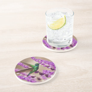 Dessous De Verre En Grès Ailes de colibri de Violet-oreilles de