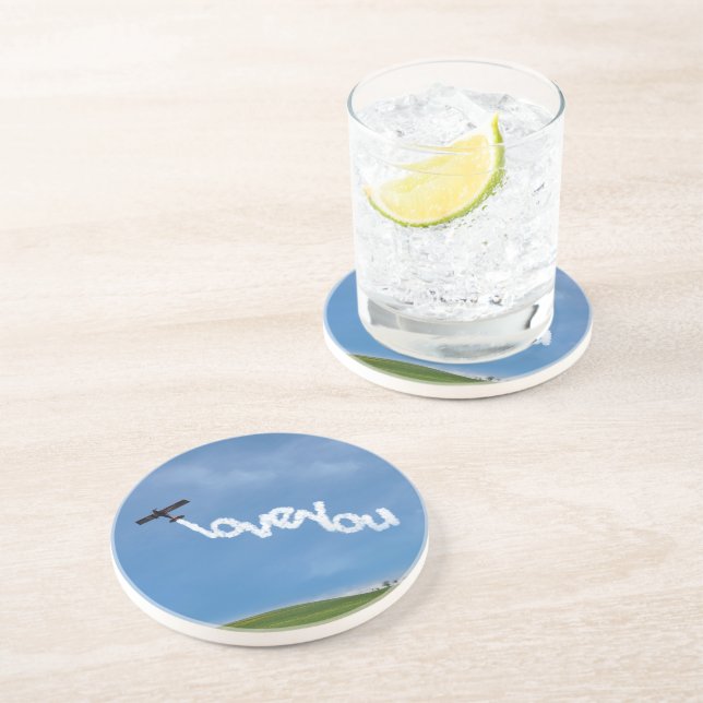 Dessous De Verre En Grès Aimez-vous l'écriture Skype (Côté)