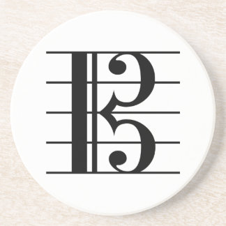 Dessous De Verre En Grès Alto Clef sur le personnel