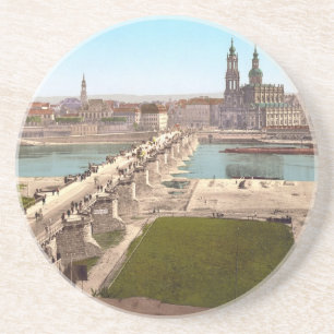 Dessous De Verre En Grès Altstadt Old City Dresden Vue du ministère de la 