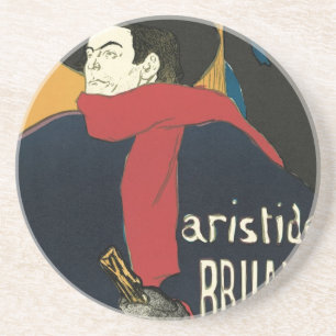 Dessous De Verre En Grès Ambassadeurs, Aristide Bruant par Toulouse Lautrec