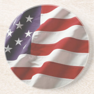Dessous De Verre En Grès American Flag