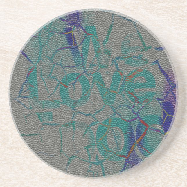 Dessous De Verre En Grès Amour (Devant)