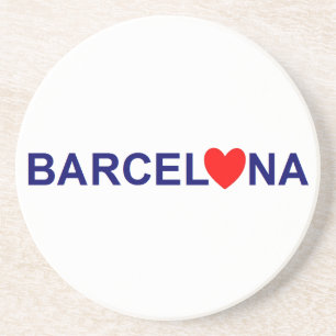 Dessous De Verre En Grès Amour de Barcelone
