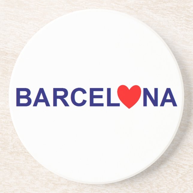 Dessous De Verre En Grès Amour de Barcelone (Devant)