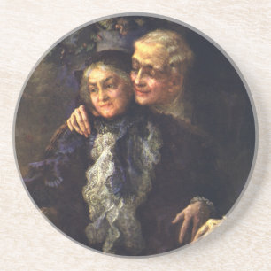 Dessous De Verre En Grès Amour et romance vintage, Art romantique victorien