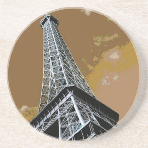 Dessous De Verre En Grès Amour & Romance Ville de Paris Tour Eiffel France