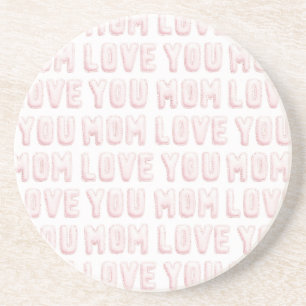 Dessous De Verre En Grès Amour Rose Toi Maman