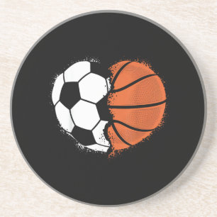 Dessous De Verre En Grès Amour Sports Football Basketball Ballon Amateur Va