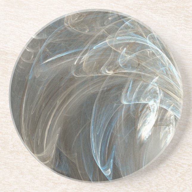 Dessous De Verre En Grès Ange Feathers (Devant)