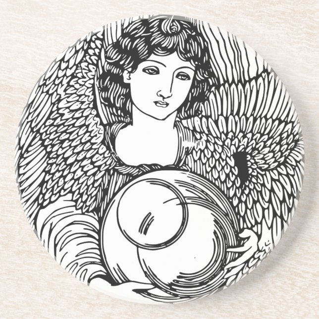 Dessous De Verre En Grès Angel (Devant)