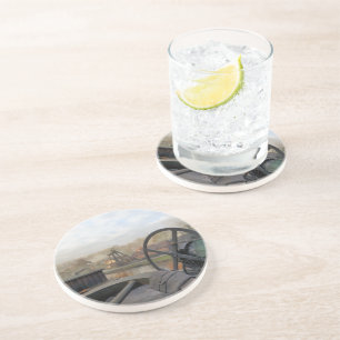 DESSOUS DE VERRE EN GRÈS ANGLETERRE VICTORIENNE