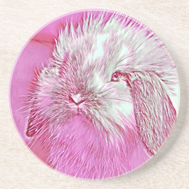 Dessous De Verre En Grès AnimalMix_Rabbit_008 (Devant)