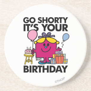 Dessous De Verre En Grès Anniversaire de la petite Miss Go Shorty Version