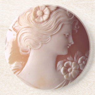 Dessous De Verre En Grès Antique Cameo, bijoux anciens