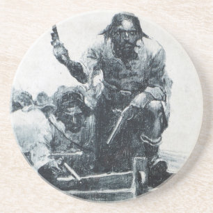 Dessous De Verre En Grès Approche de Blackbeard