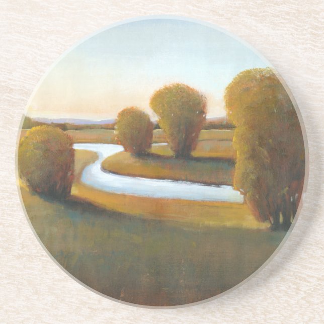 Dessous De Verre En Grès Après-midi Lumière V (Devant)