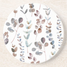 Aquarelle colorée d'Eucalyptus