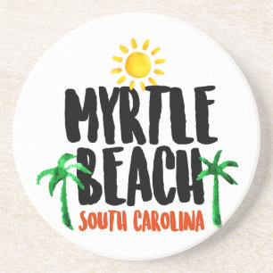 Dessous De Verre En Grès Aquarelle de Myrtle Beach