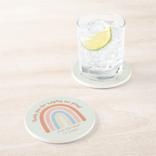 Dessous De Verre En Grès Aquarelle moderne Rainbow Teacher Merci