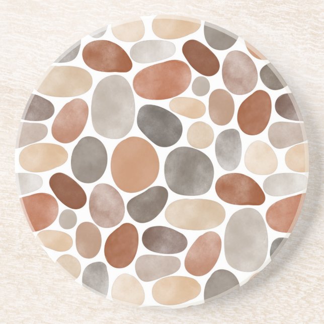 Dessous De Verre En Grès Aquarelle Pebbles 230921 (Devant)