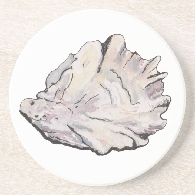 Dessous De Verre En Grès Aquarelle simple et élégante (Devant)