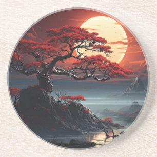 Dessous De Verre En Grès Arbre bonsaï