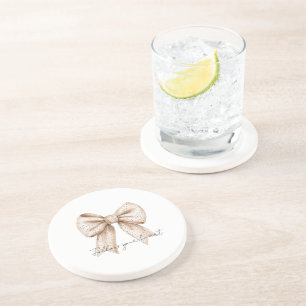 Dessous De Verre En Grès Arc Blanc de Pêche