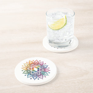 Dessous De Verre En Grès Arc-en-ciel LGBT Fierté Gay