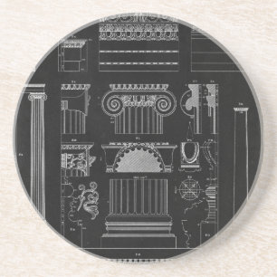 Dessous De Verre En Grès Architecture graphique IV