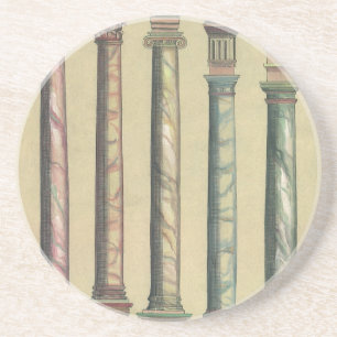 Dessous De Verre En Grès Architecture Vintage, les 5 Ordres Architecturaux