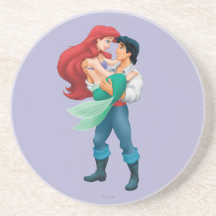 Dessous De Verre En Grès Ariel et le prince Eric
