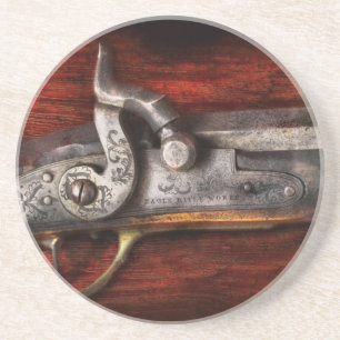 Dessous De Verre En Grès Arme à feu - travaux de fusil