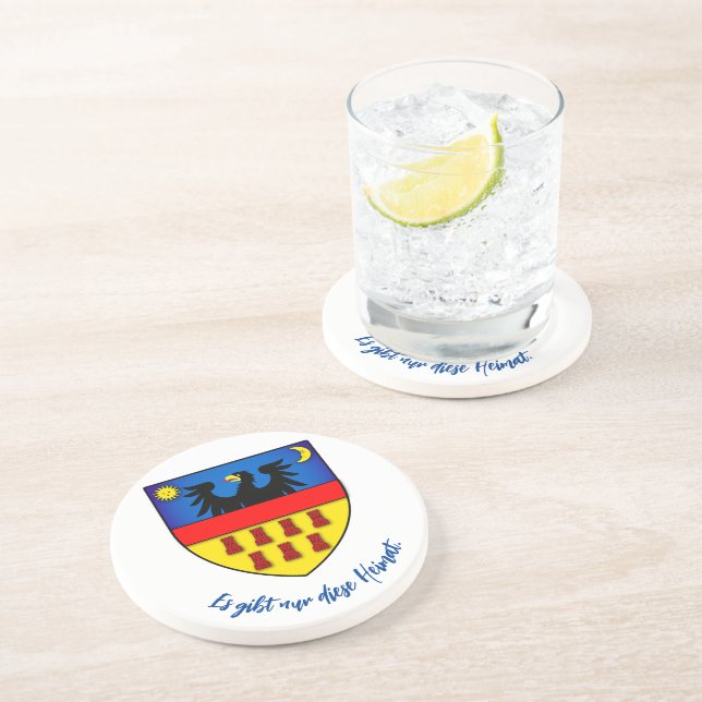 Dessous De Verre En Grès Armoiries des Saxons de Transylvanie (Côté)
