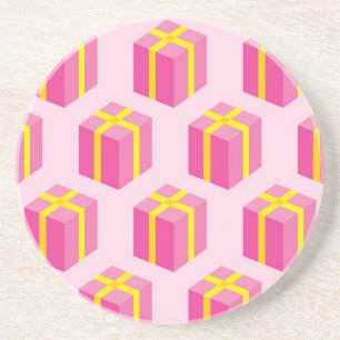 Dessous De Verre En Grès Arrière - plan avec des cadeaux