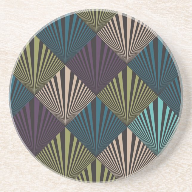 Dessous De Verre En Grès Arrière - plan d'art de bruit (Devant)