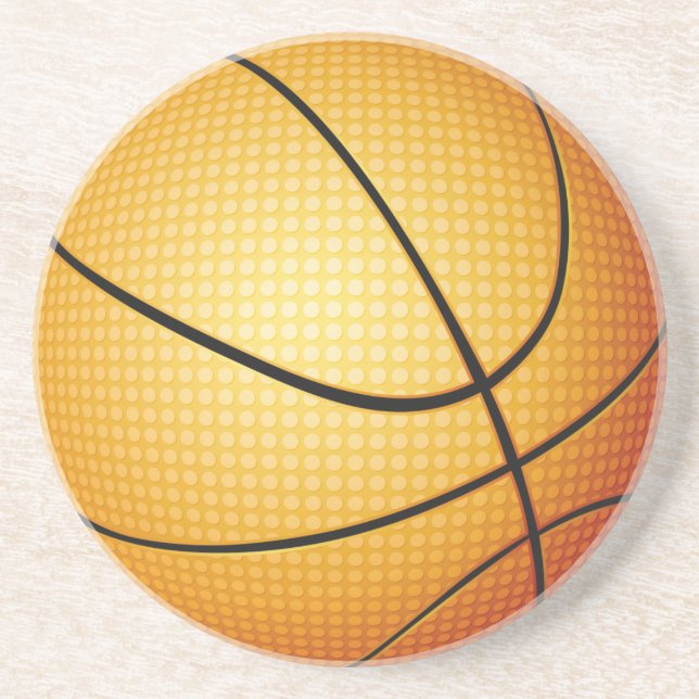 Dessous De Verre En Grès Arrière - plan de basket (Devant)