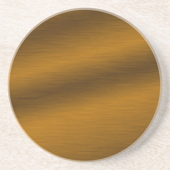 Dessous De Verre En Grès Arrière - plan de bronze brossé (Devant)