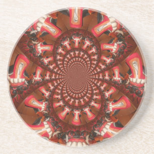 Dessous De Verre En Grès Art de langue kaléidoscope Impression/graphique