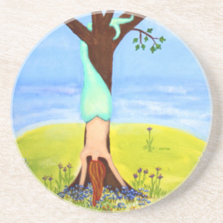 Dessous De Verre En Grès Art de sirène "hors d'eau"